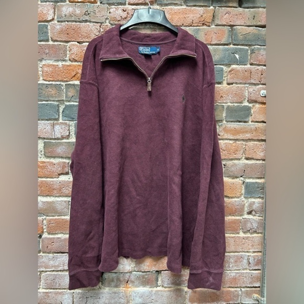 Polo Ralph Lauren Vintage Quarter Zip Sweater XL